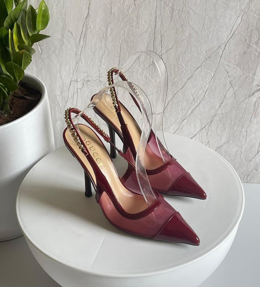 كعب قوتشي شفاف Gucci ماستر طبق الأصل