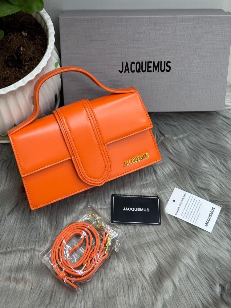 Jacquemus Leather Top Handle Bag 24cm
