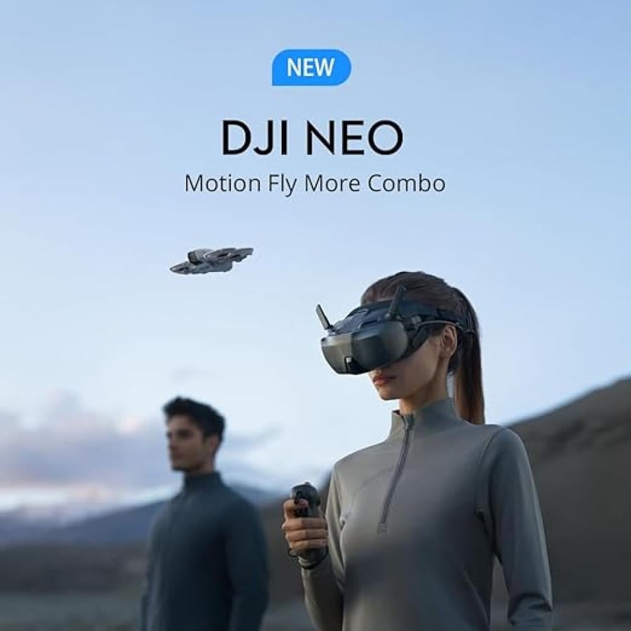 DJI دي جي اي طائرة درون نيو موشن فلاي موركومبو  DJI Neo - Motion Fly More Combo