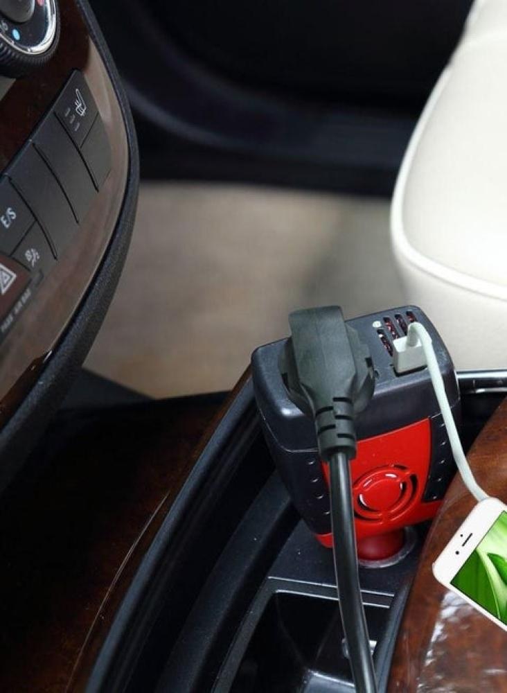 محول كهرباء السيارة 150 واط – 12V إلى 220V مع USB
