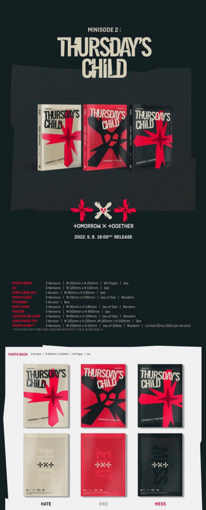 TXT - Minisode 2 : THURSDAY'S CHILD (RANDOM) - Poster : No Poster