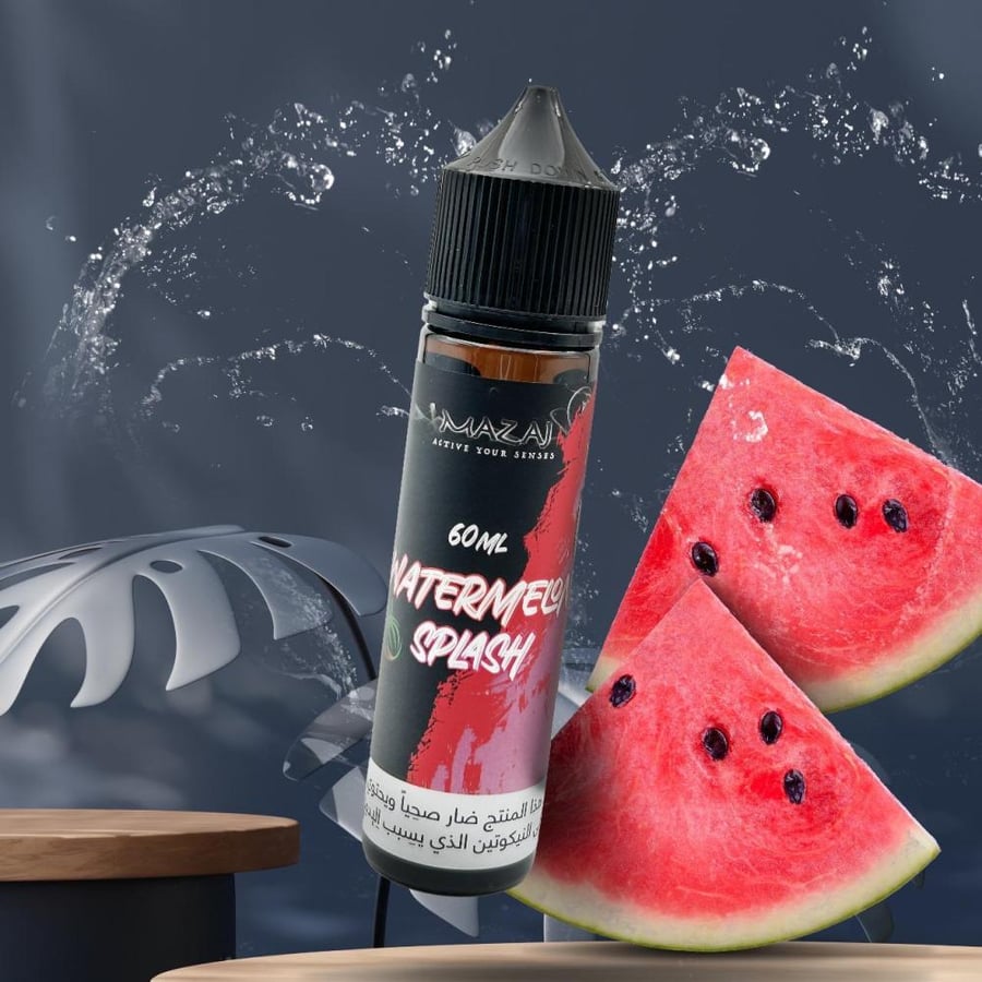 نكهة فيب مزاج بطيخ سبلاش mazaj Watermelon Splash vape 60ml