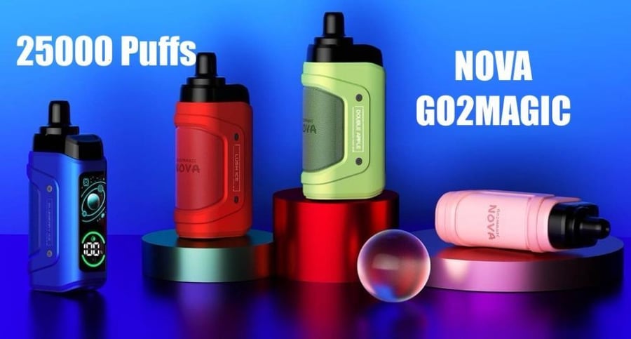 سحبة نوفا قو تو ماجيك NOVA GO2MAGIC PUFFS 25000