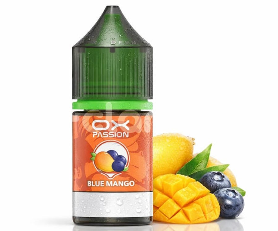 نكهه اكسفا توت ازرق مانجو سولت ox passion blue  mango