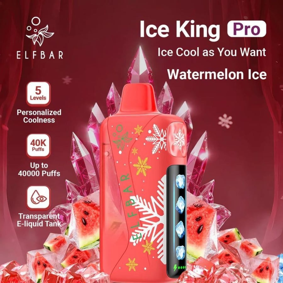 سحبة الف بار ايس كينج برو 40الف Elf Bar Ice King Pro 40k–