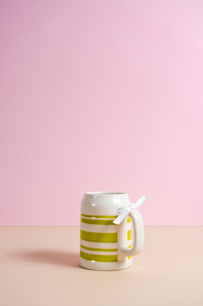L green stripe mug