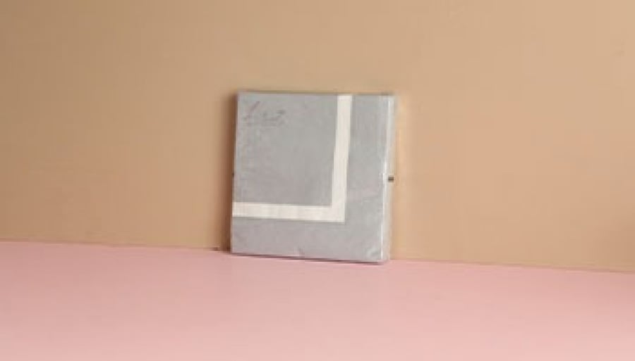 Silver/white luz napkin