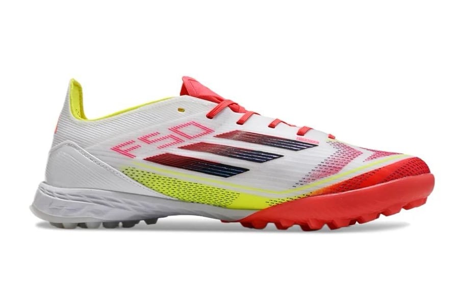 ADIDAS F50 TF WHITE/RED/NEON YELLOW