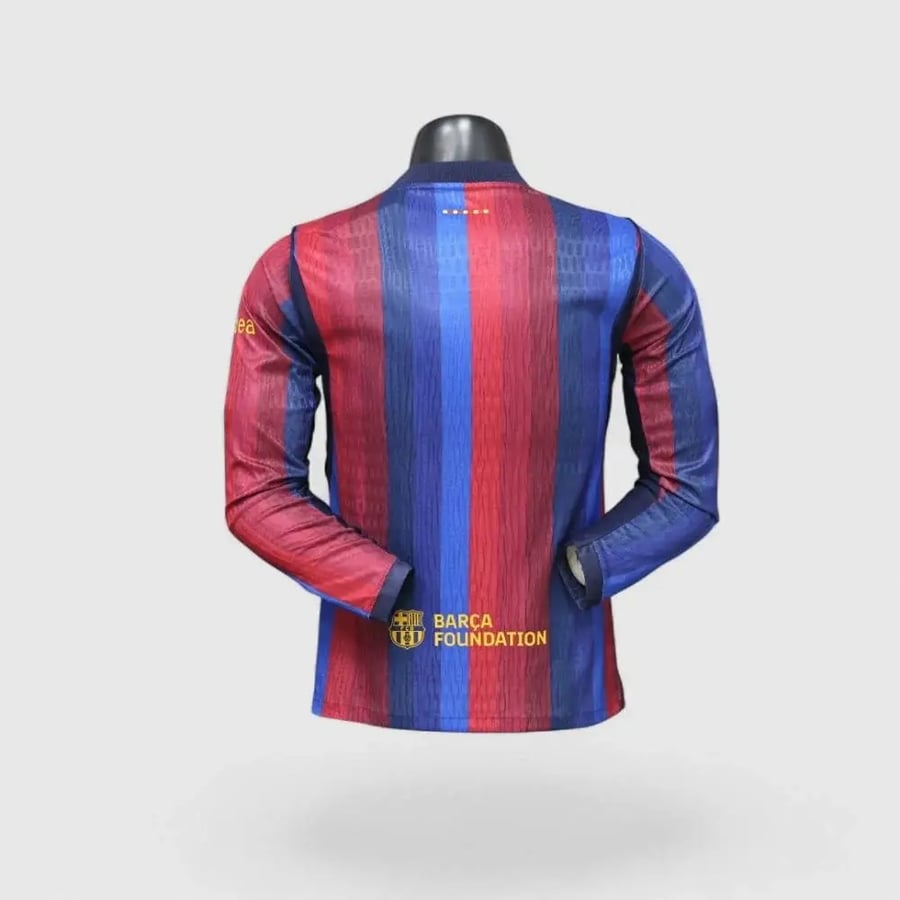 تيشرت برشلونة الاساسي كم طويل 2027-2026 فئة اللاعبين