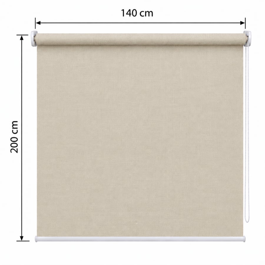 ستارة رول سادة مقاس 140*200 SH205 LIGHT BEIGE