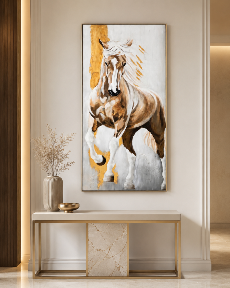 لوحة جدارية مريح بخامة خشب MDF أبيض وبيج 80 × 160 سم
