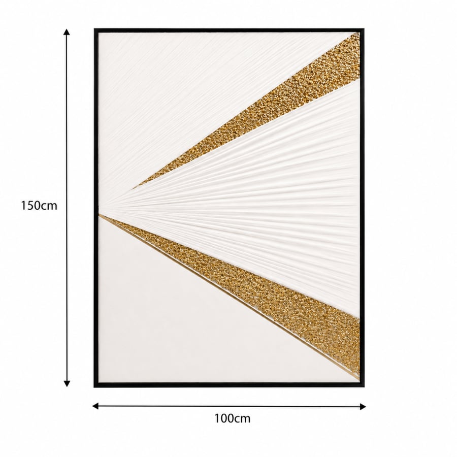 لوحة جدارية مميز بخامة خشب MDF أسود وأبيض 100 × 150 سم هادئ