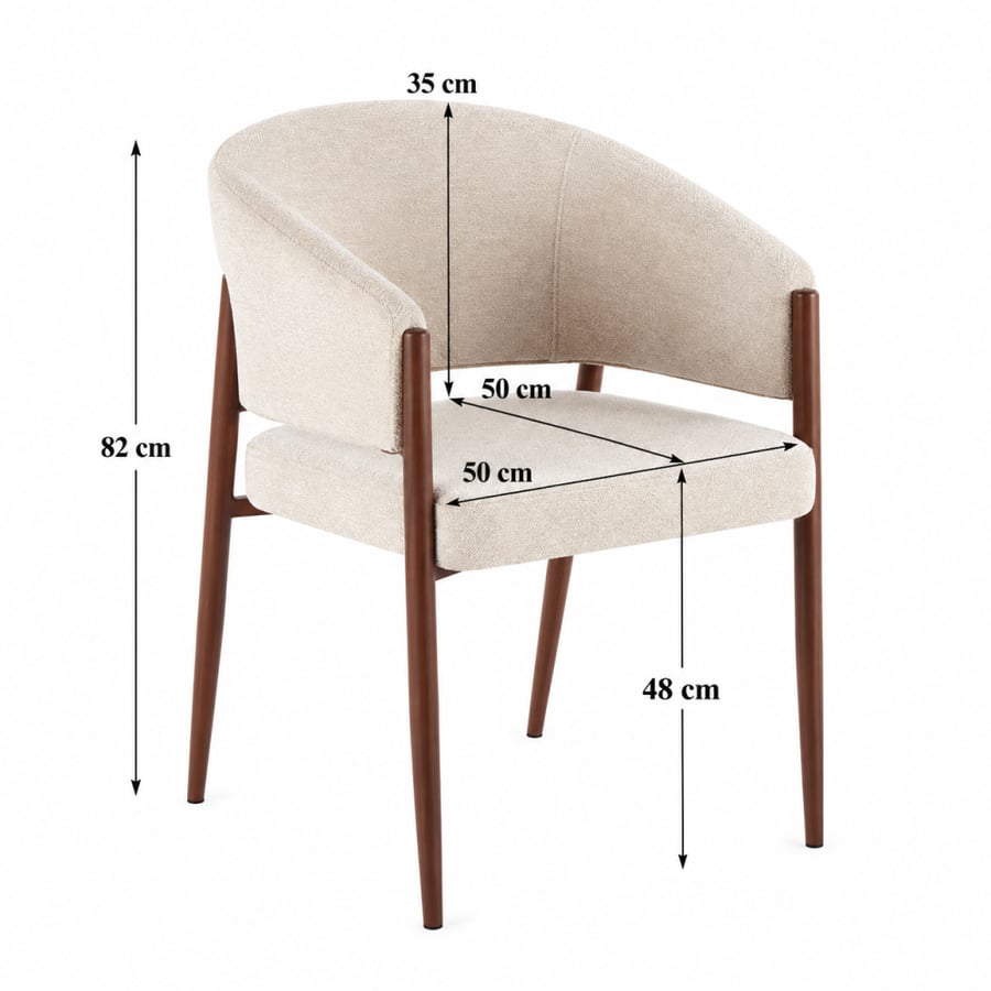 كرسي مفرد A-80 BEIGE