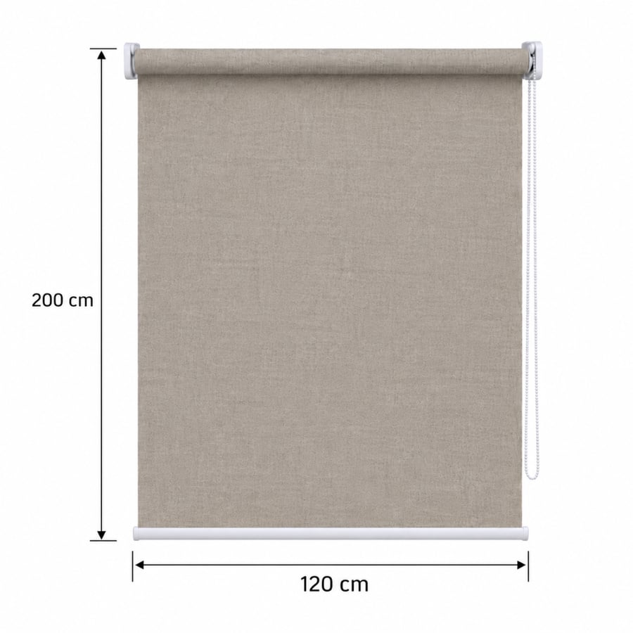ستارة رول سادة مقاس 120*200 SH208 BEIGE GREY