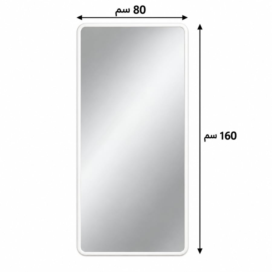 مراية A-888 WHITE 80*160