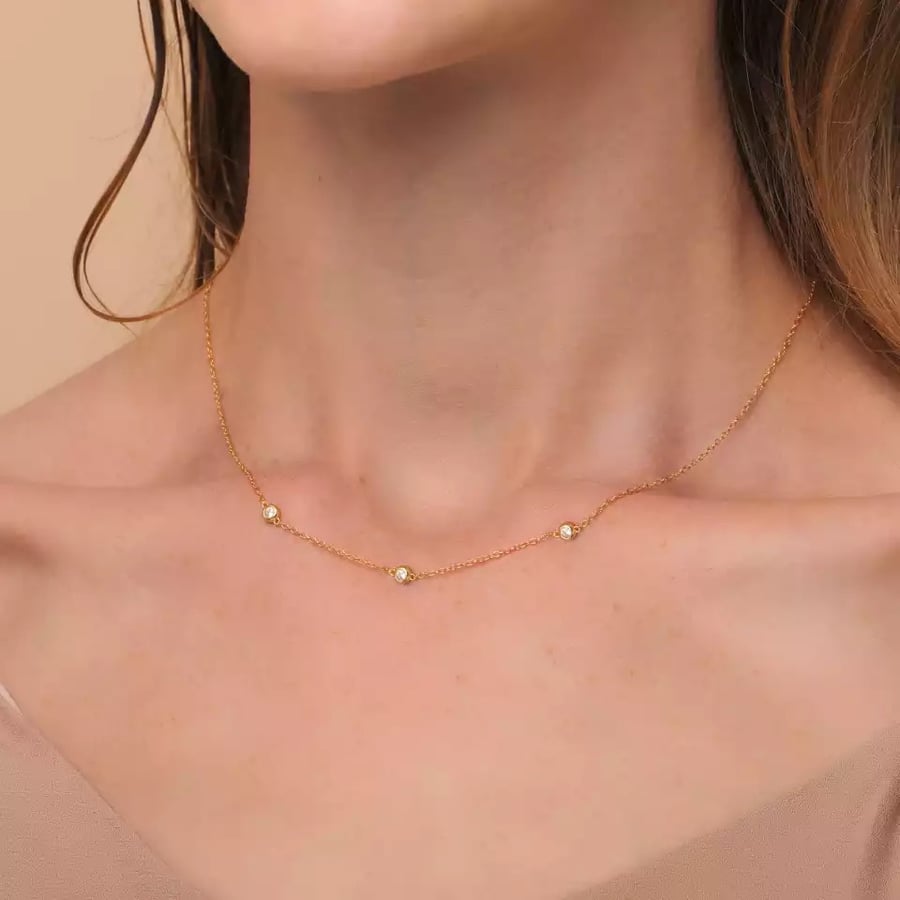 18k plated golden  necklace