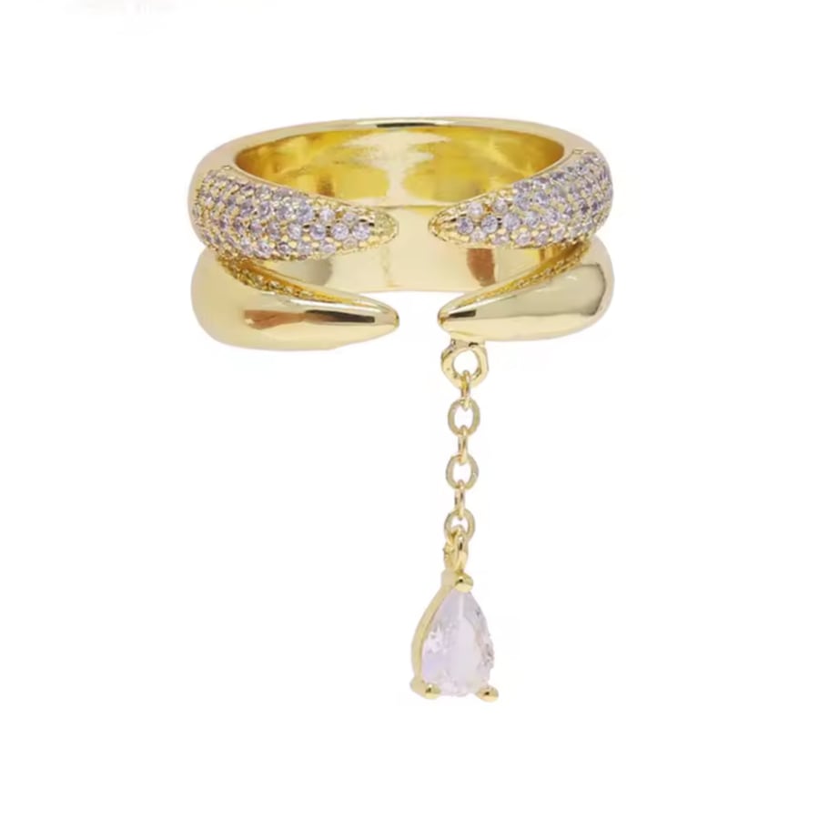 Twinkle fall copper gold plated ring