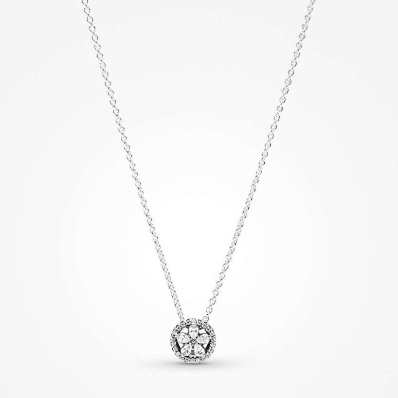 Sparkling 925 snowflake necklace