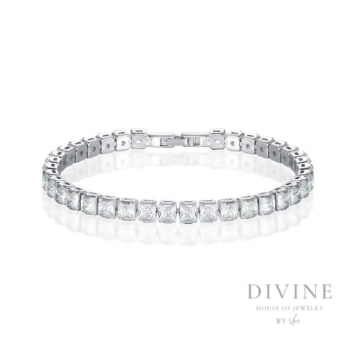 tennis silver bracelet