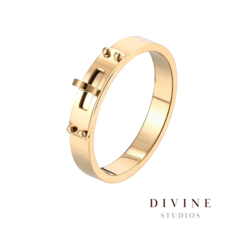 KELLY YELLOW GOLD STILL RING