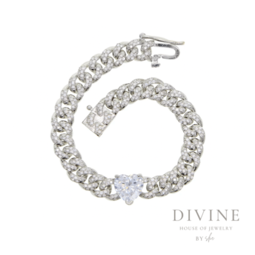 heart silver bracelet