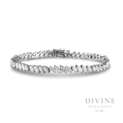 mini stone silver bracelet