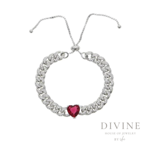 heart silver bracelet