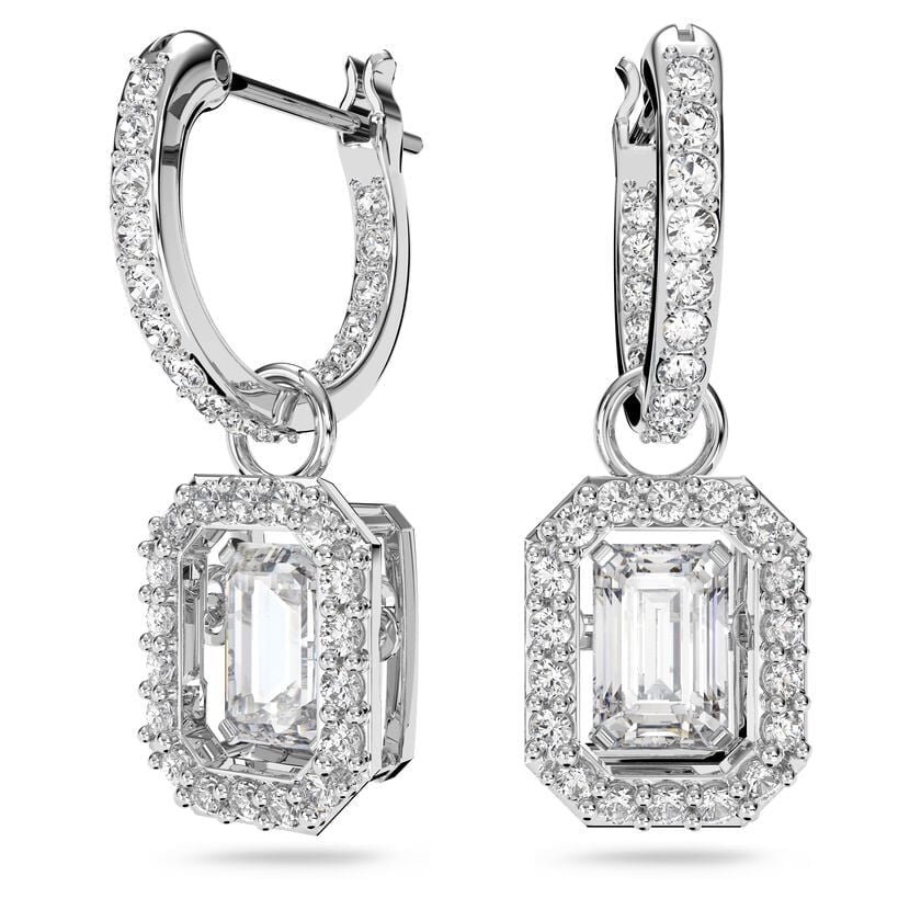 Dancing clear stone necklace & earrings set