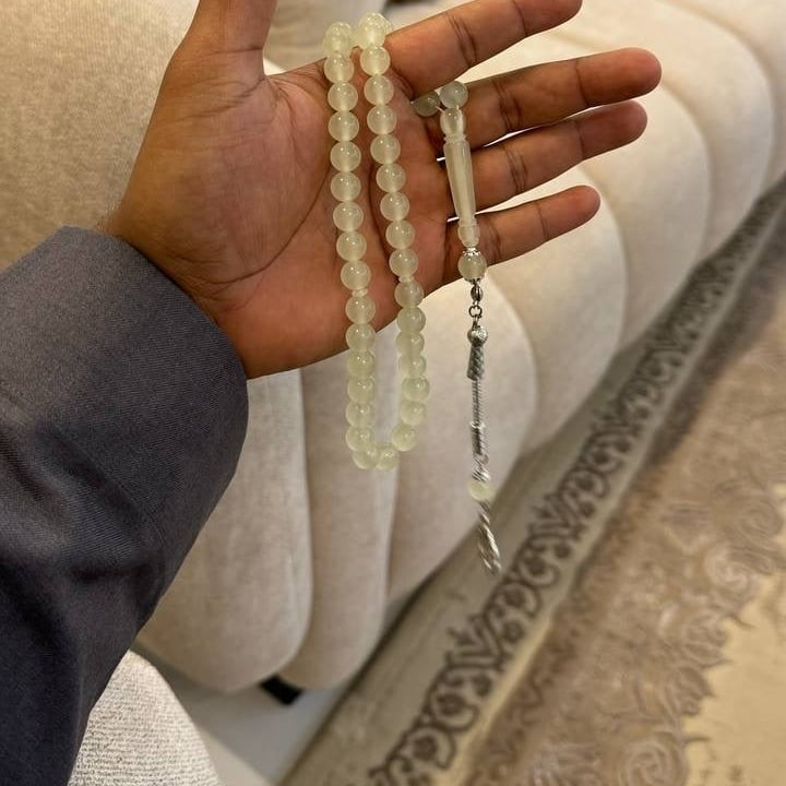 سبحة بكلايت اوف وايت شفاف