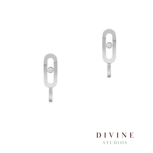 Move Mini Uno 18ct  Silver 925 earrings
