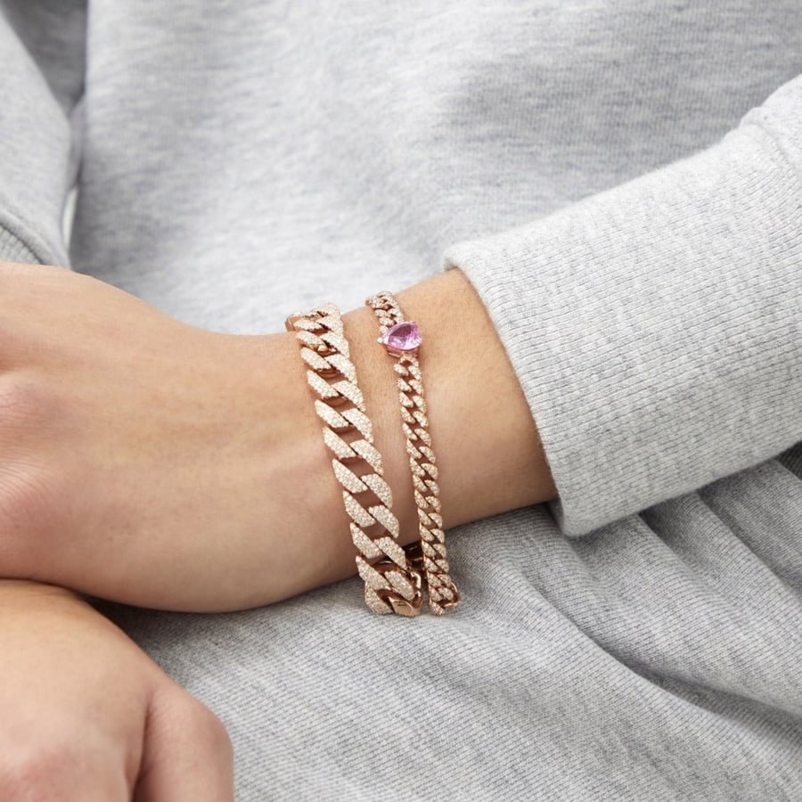 heart silver bracelet