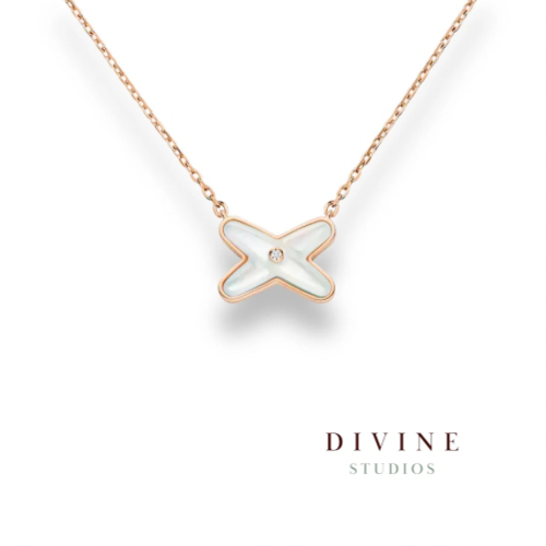 Jo De Lien series rose gold silver 925 necklace