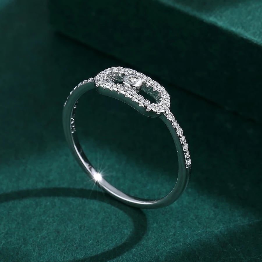 MOVE UNO PAVÉ silver 925 ring