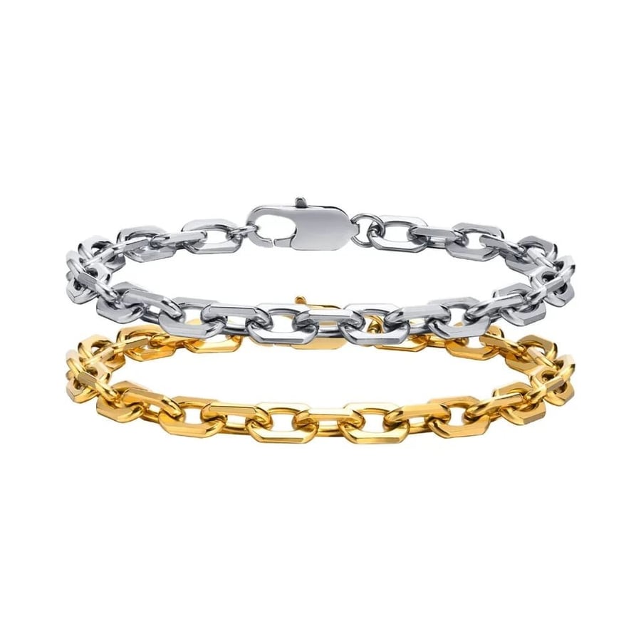 stainless steel chain gold bracelet