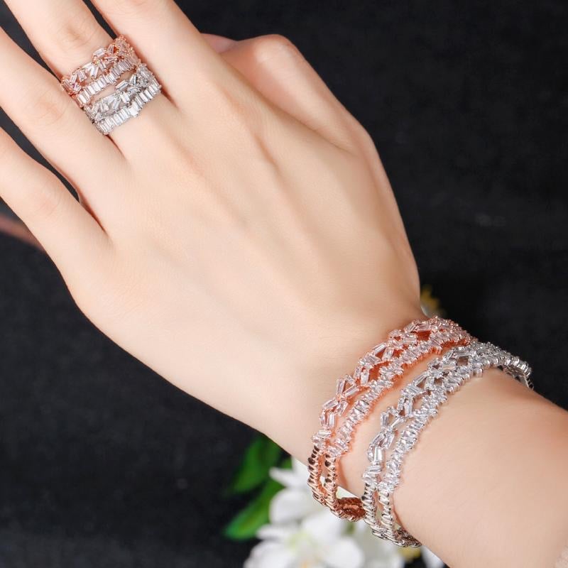 ring& bracelet silver set