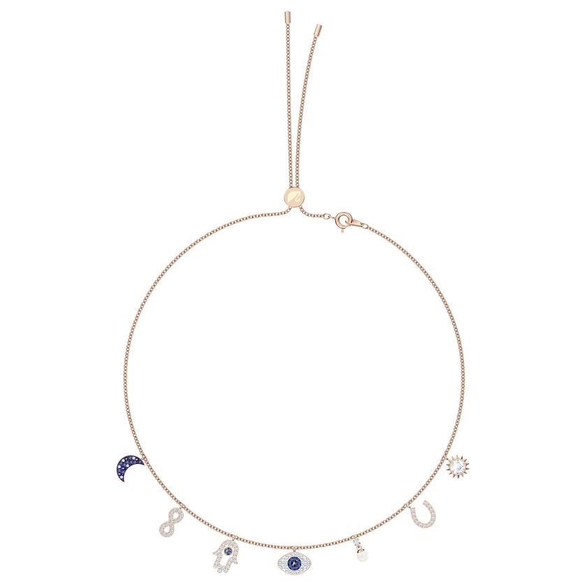 symbol multi color hypoallergenic rhodium plate  necklace