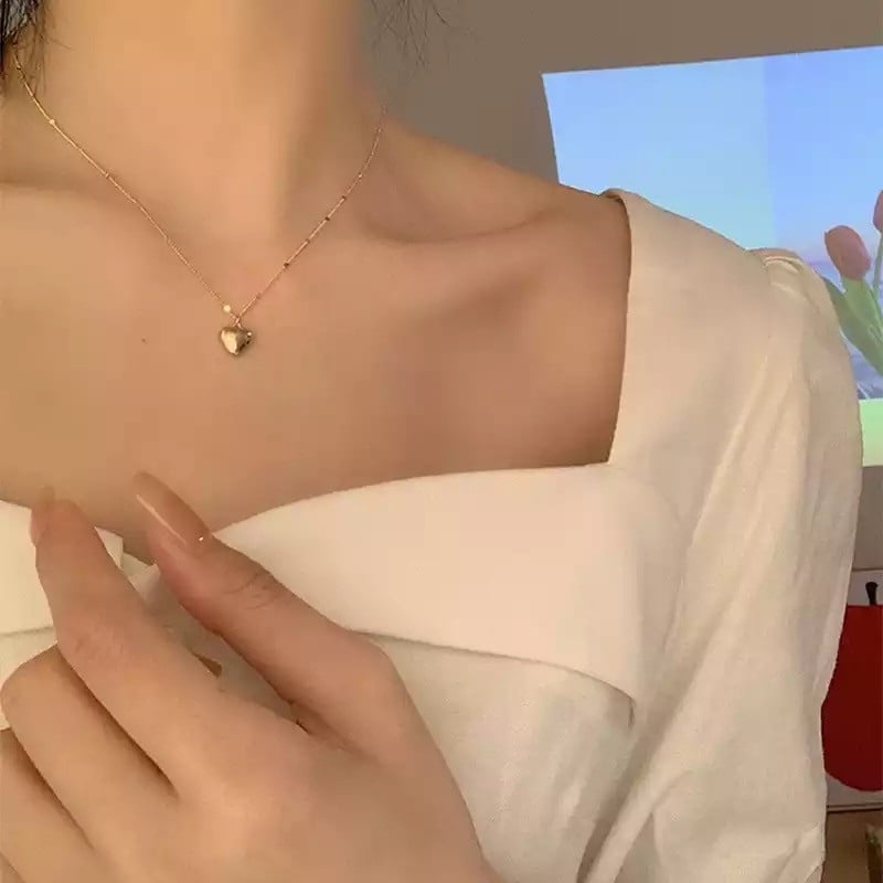 heart silver 925 necklace