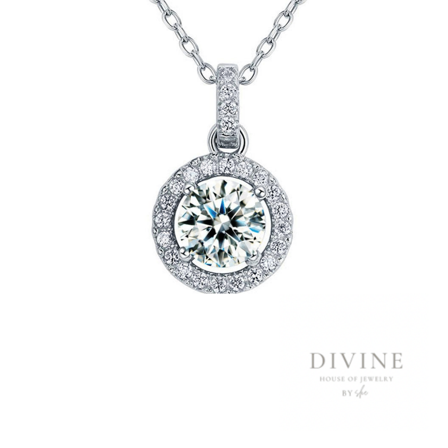 round silver 925 necklace