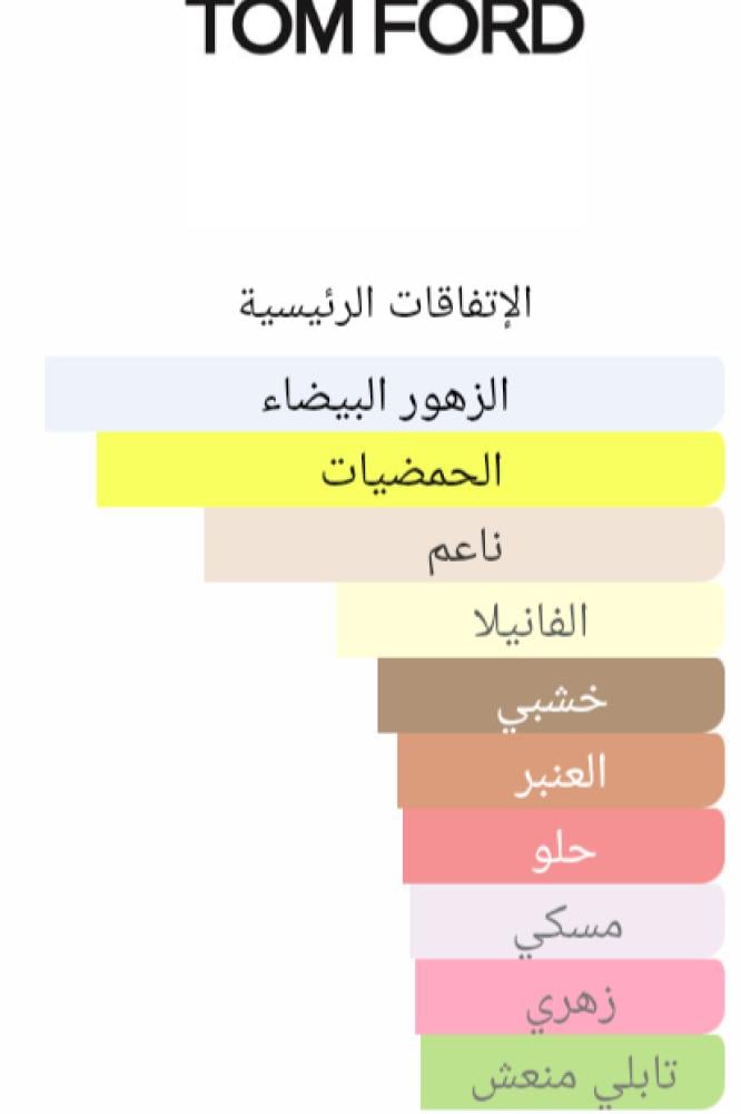 مستوحى من عطر  توم فورت سوليل نيج Soleil Neige Parfum Tom Fort