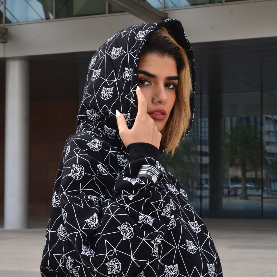 ALL OVER LOGO HOODIE