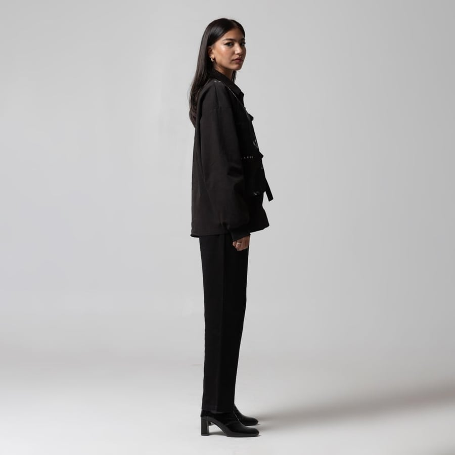 OWL VEST JACKET - BLACK