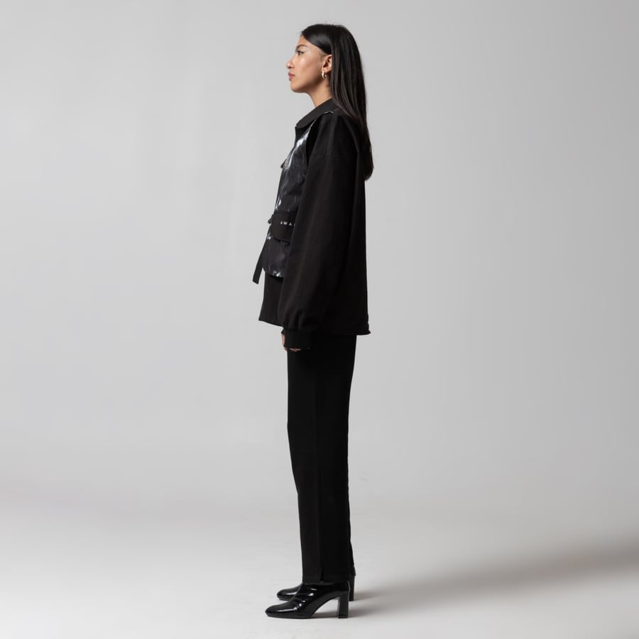 OWL VEST JACKET - BLACK
