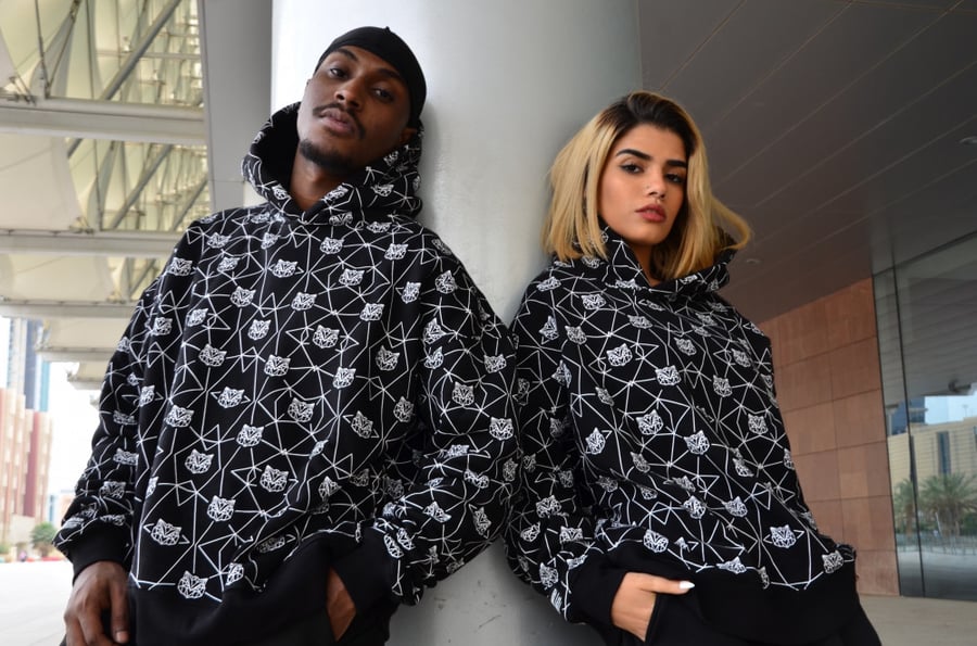 ALL OVER LOGO HOODIE