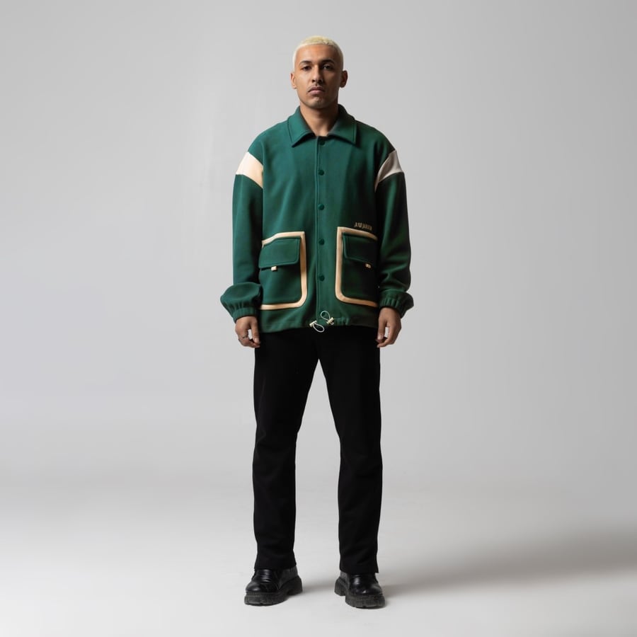 AWAKEN JACKET - GREEN & CREAM