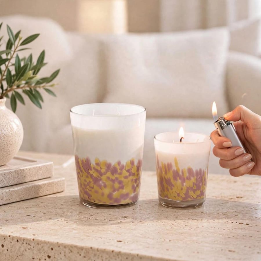 شمعة معطرة شوكولاتة غنية ونعومة الموتشي