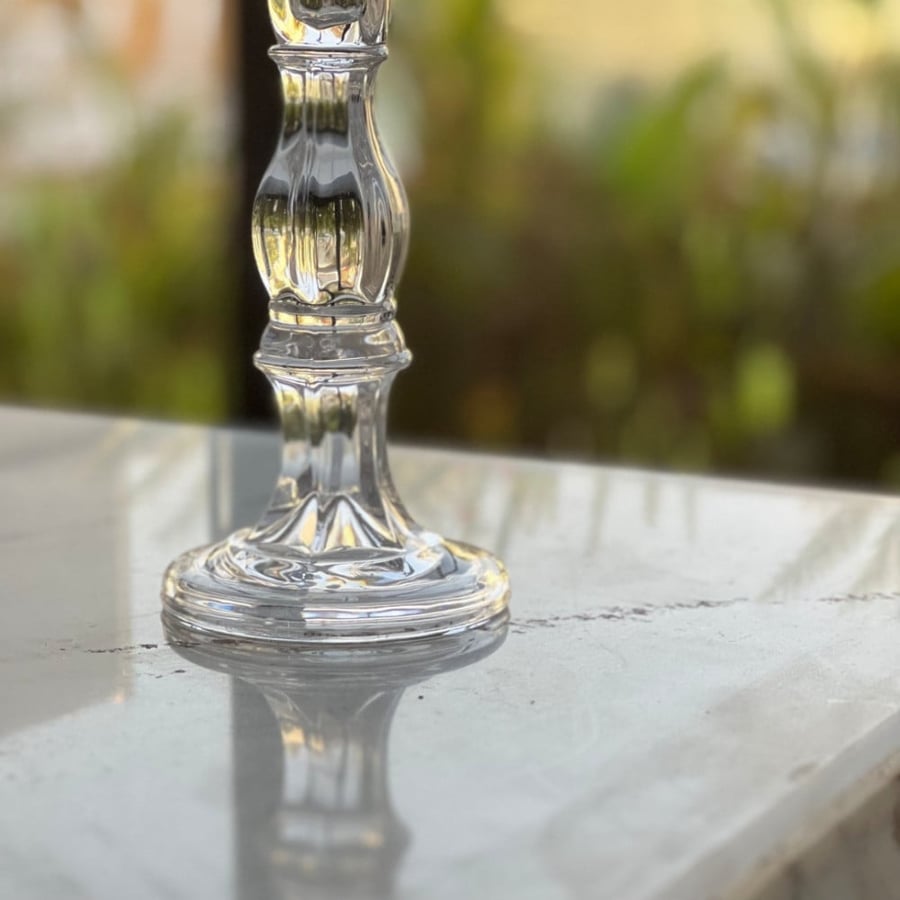 حامل شمع زجاج