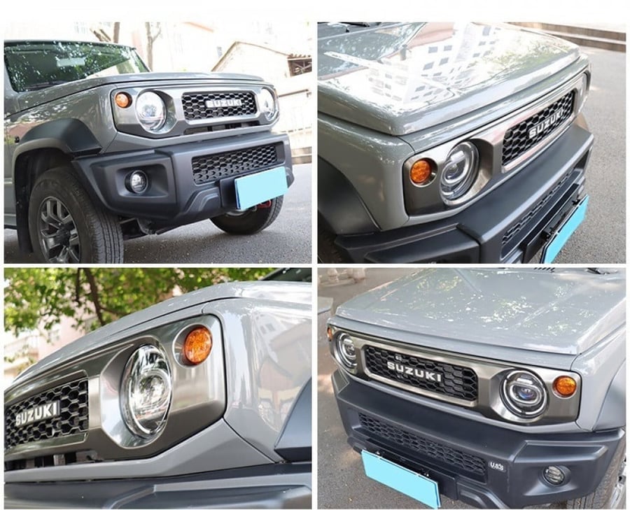 Front grille with Suzuki logo