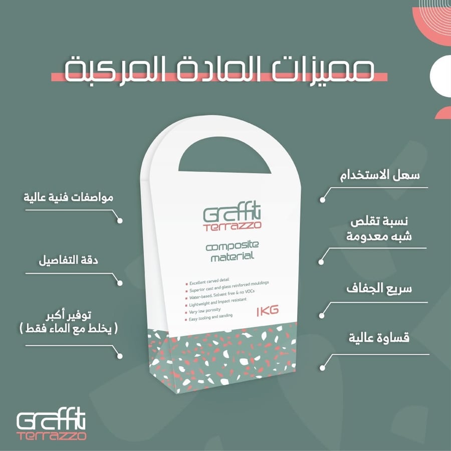 جرافيتي تيرازو مادة مركبة 5 كغ