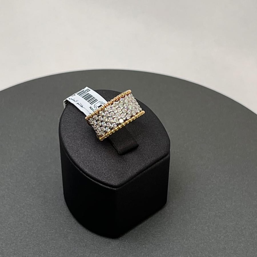 خاتم الماس، بذهب عيار 18
