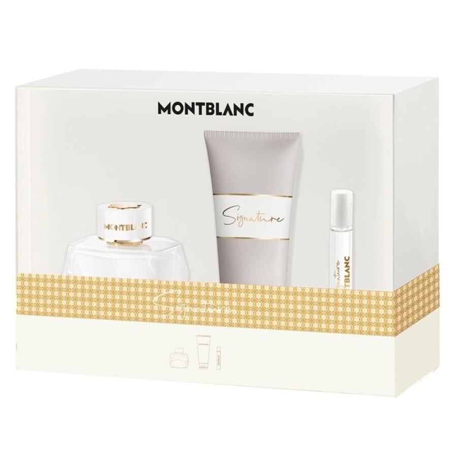 طقم مونت بلانك سجنتشر النسائي او دو بارفيوم (عطر 90مل+عينة 7.5مل+بودي لوشن 100مل)